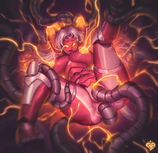 Android penetrated in both holes 