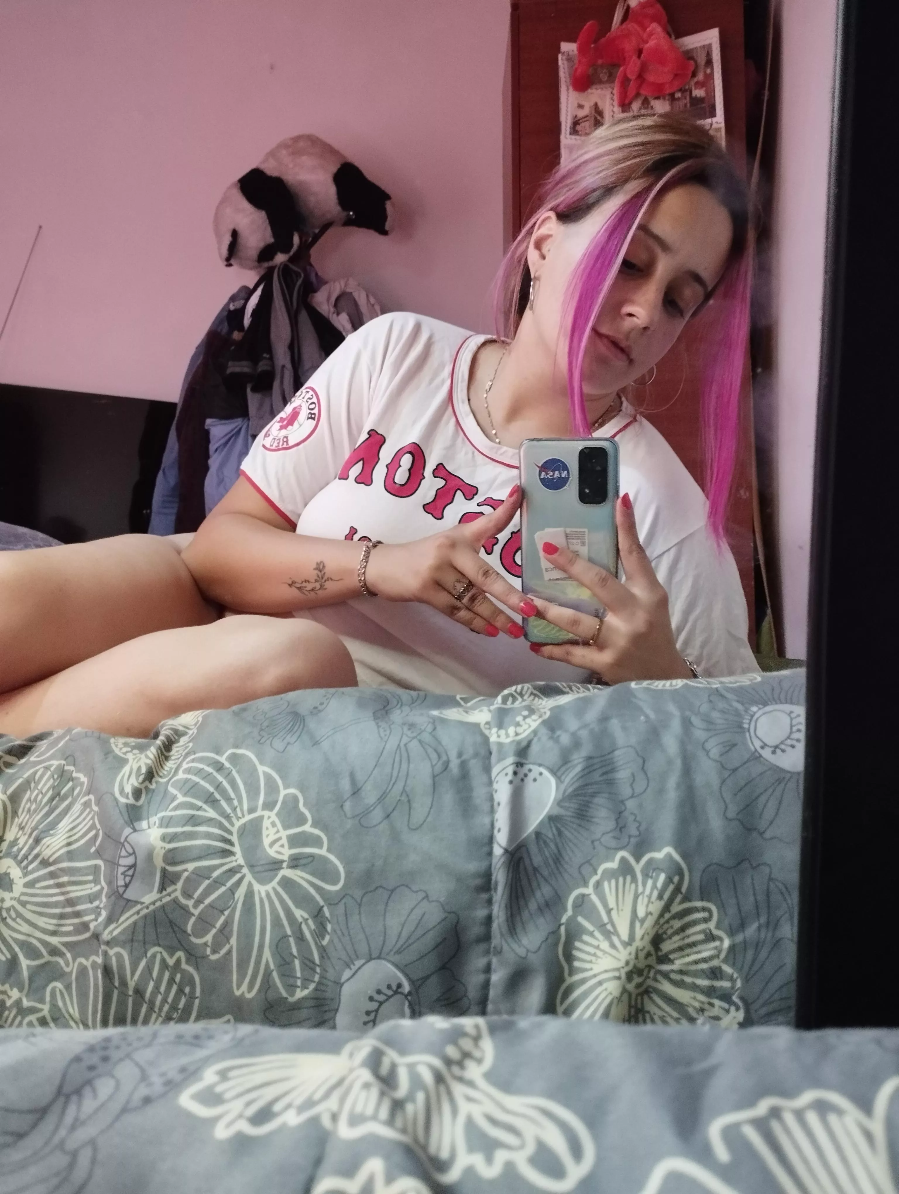 Do you think about being with me tonight? 