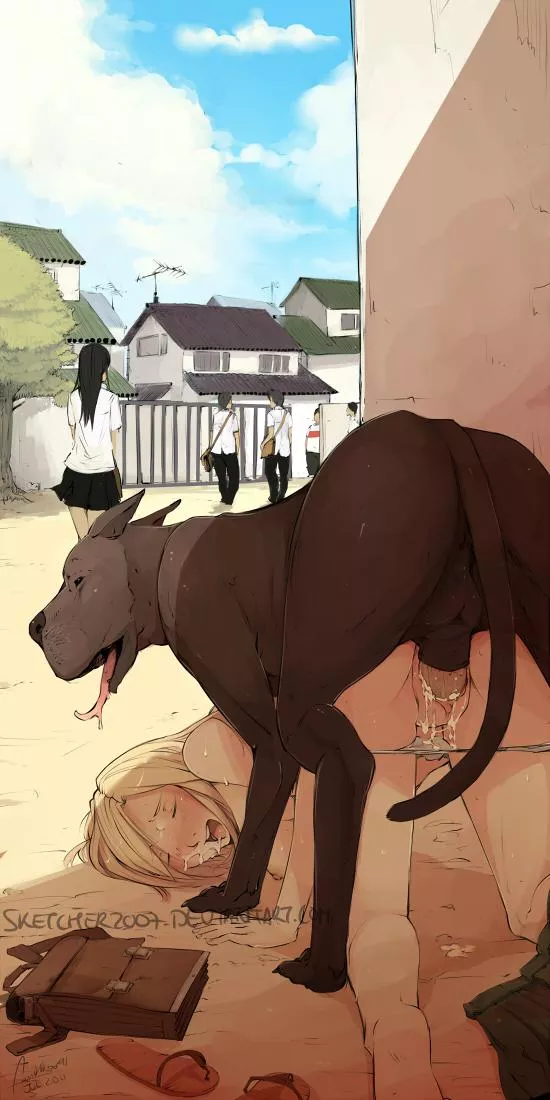 (Faustsketcher) greatdanes are big dogs that's for sure