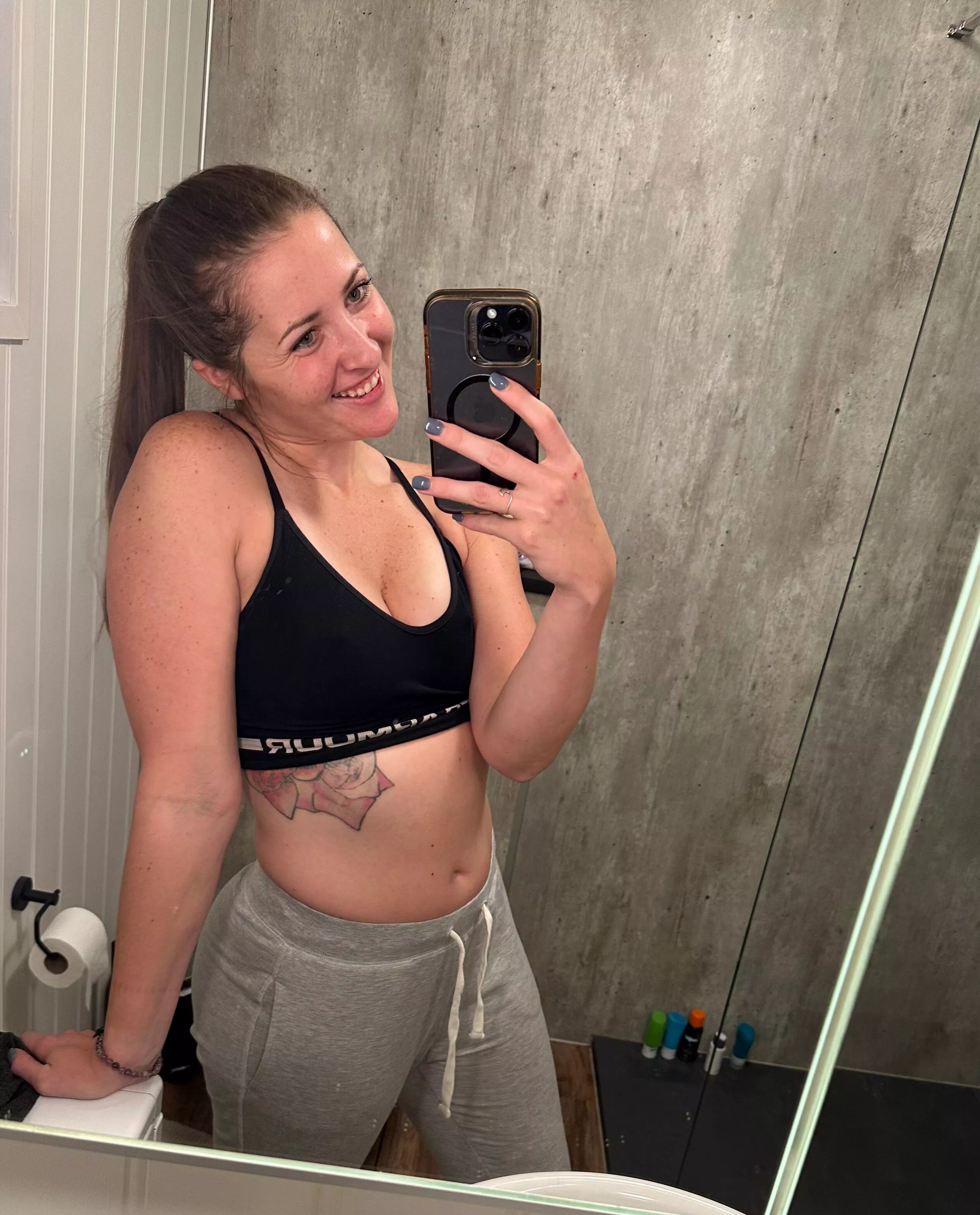 I want another workout before my shower