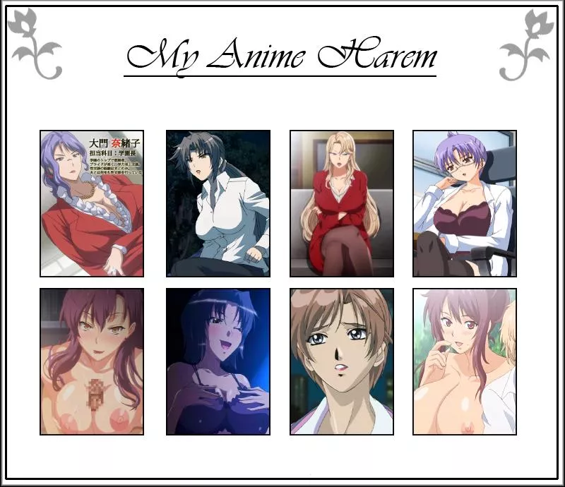 My 8 favorite hentai Milf