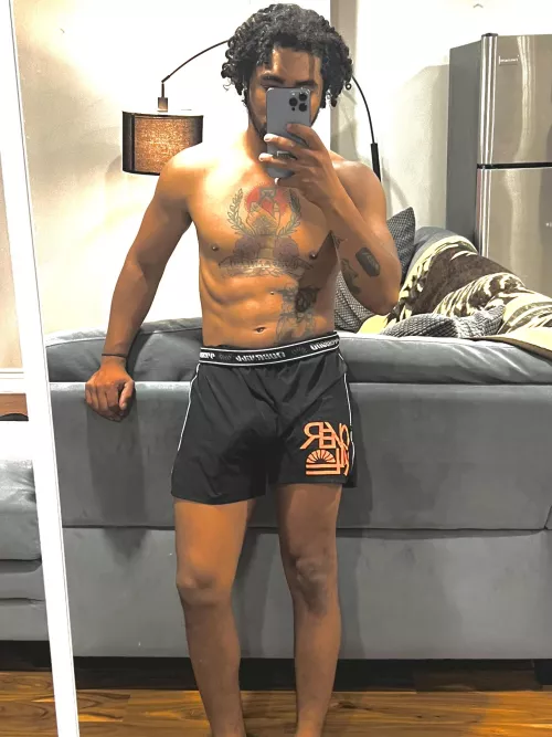 My roommate can’t stop looking and I love teasing 