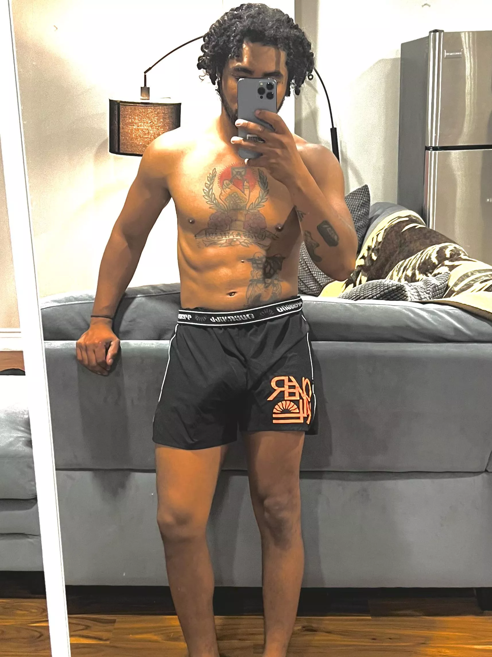 My roommate can’t stop looking and I love teasing 