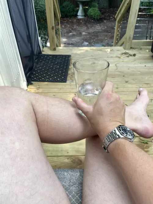 On Fridays we have gin and tonic at noon.