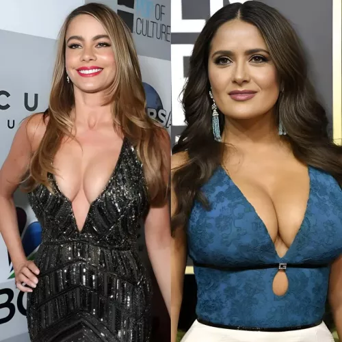 Sofia Vergara and Salma Hayek 