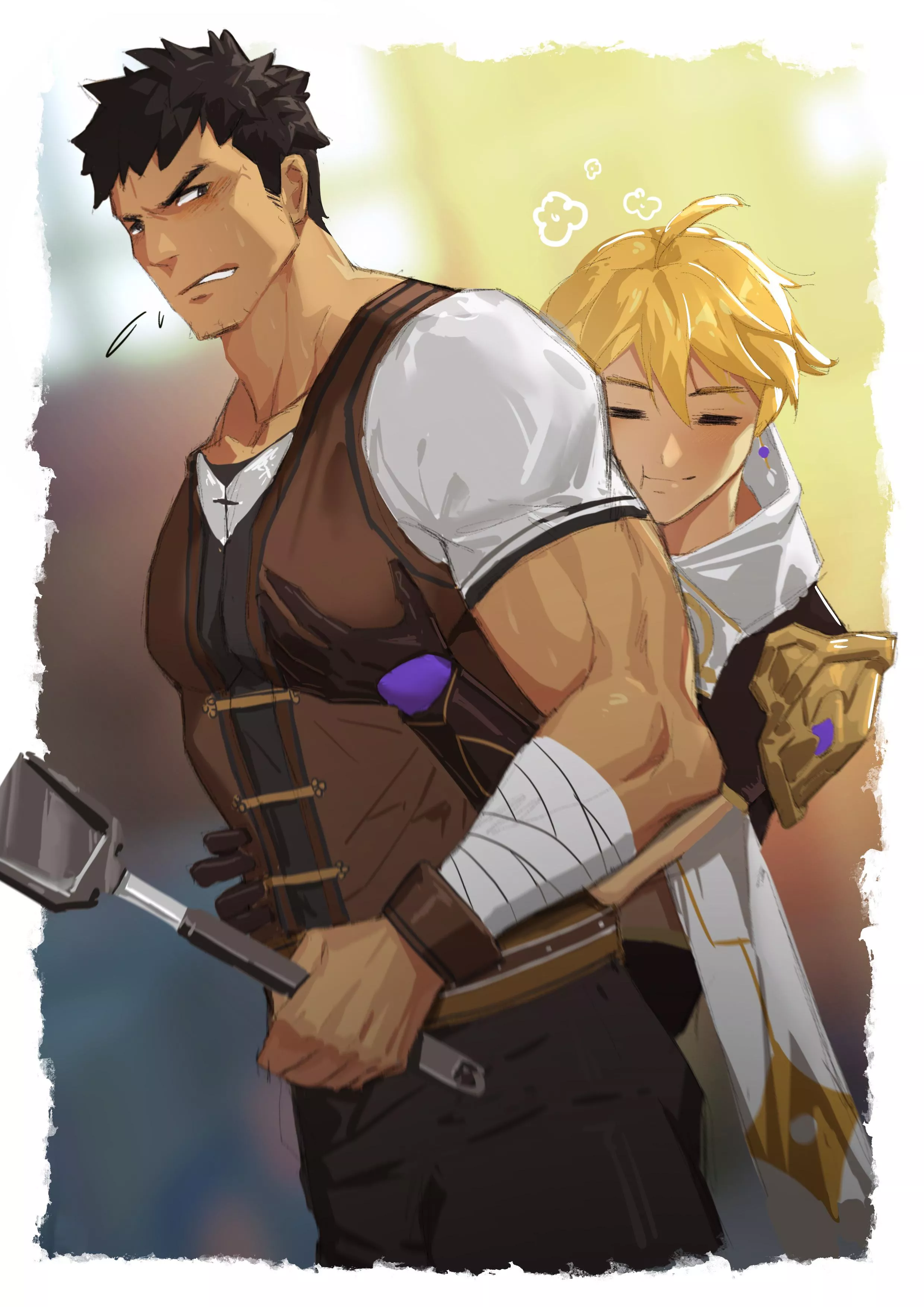 Aether and Yanxiao [Genshin]