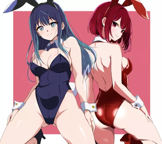 Akane And Arima Wearing Bunny Girl Outfits (Oshi No Ko)
