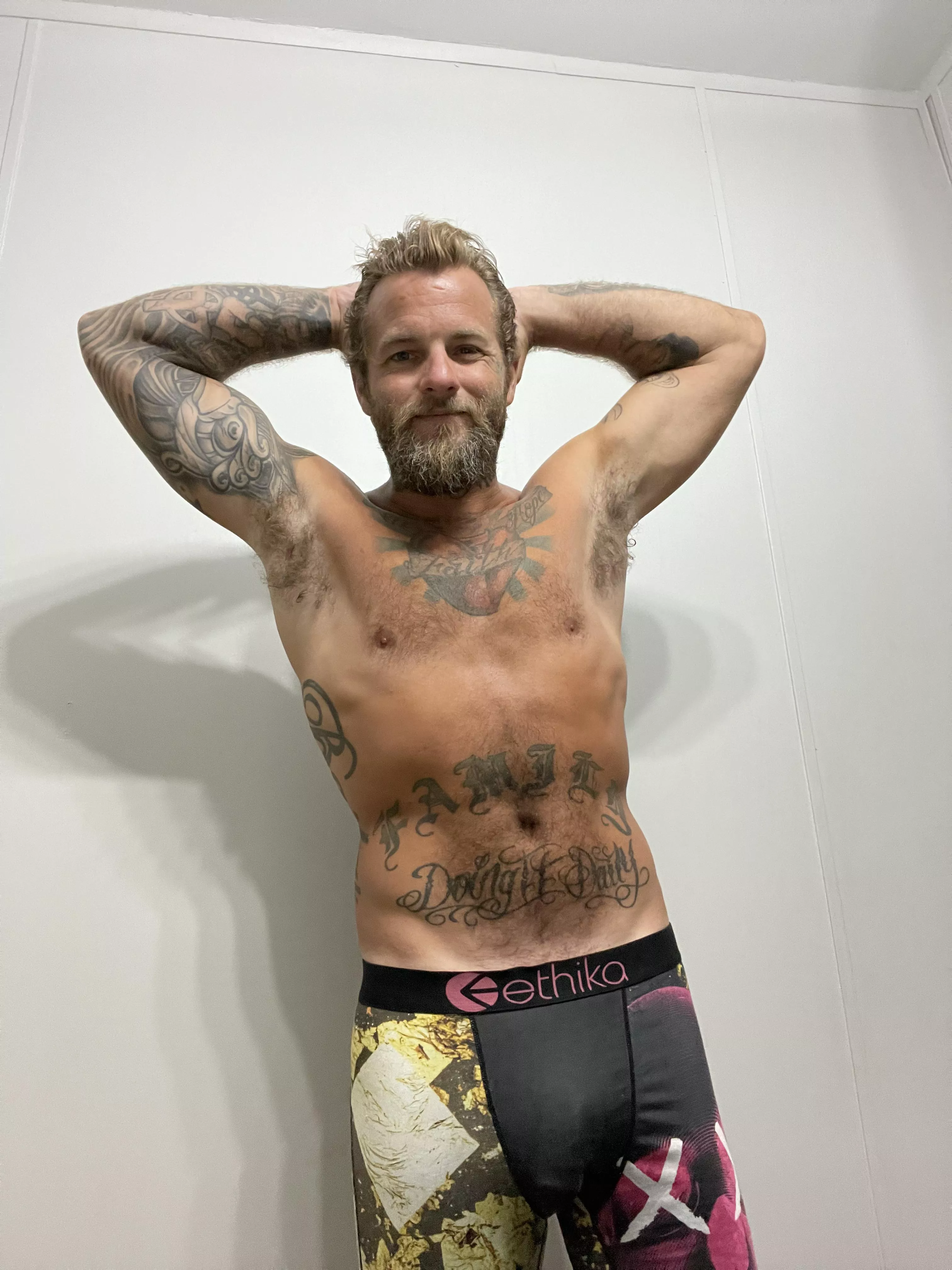 Are you riding the beard or boner first? 