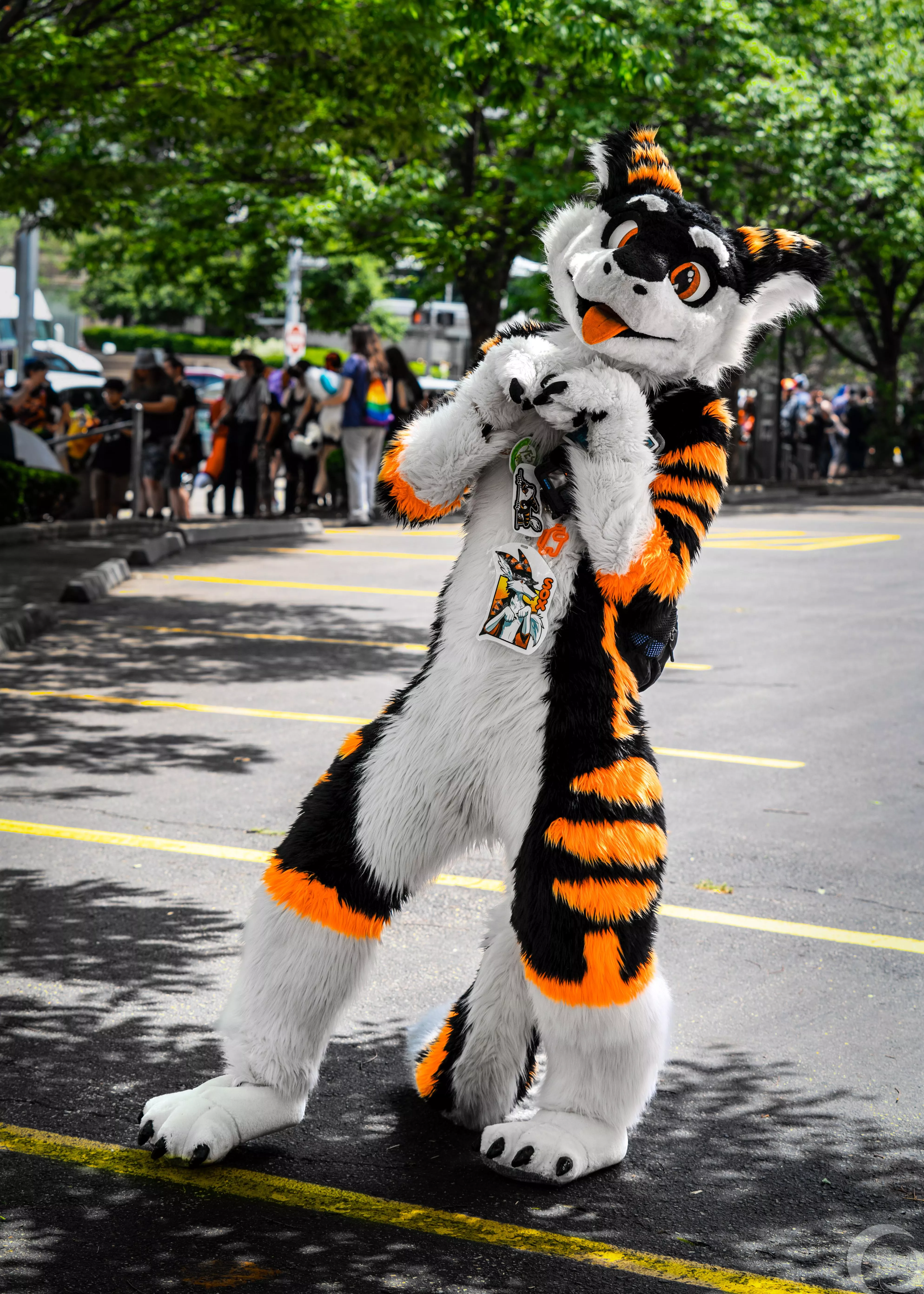 Cheese'n around this Fursuit Friday!! :>