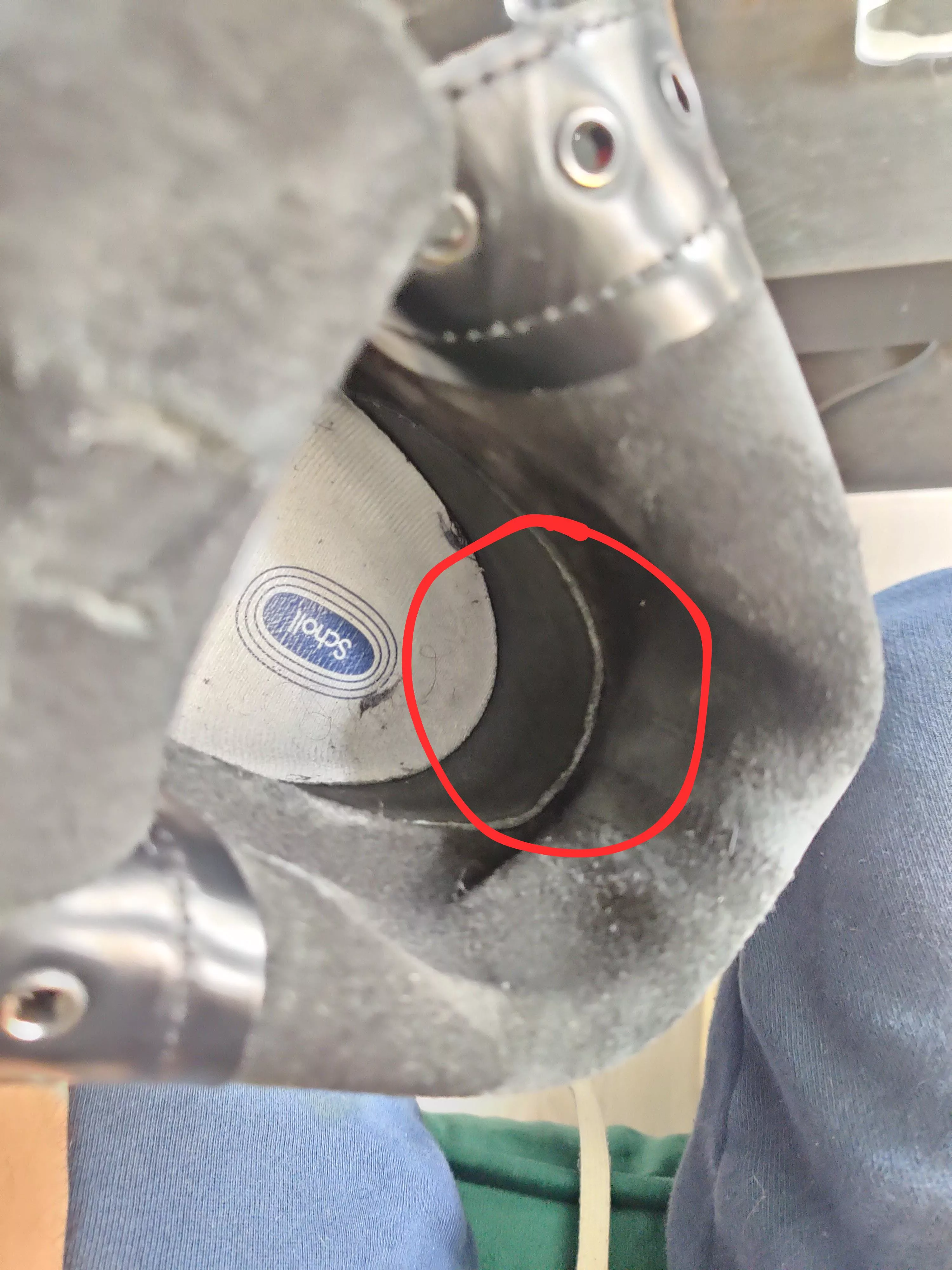 How do I stop this thing digging in to my heel?