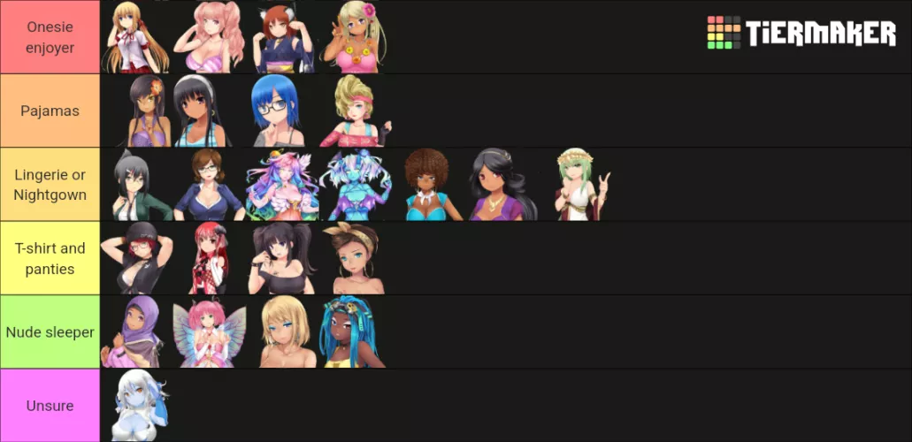 How the girls sleep at night