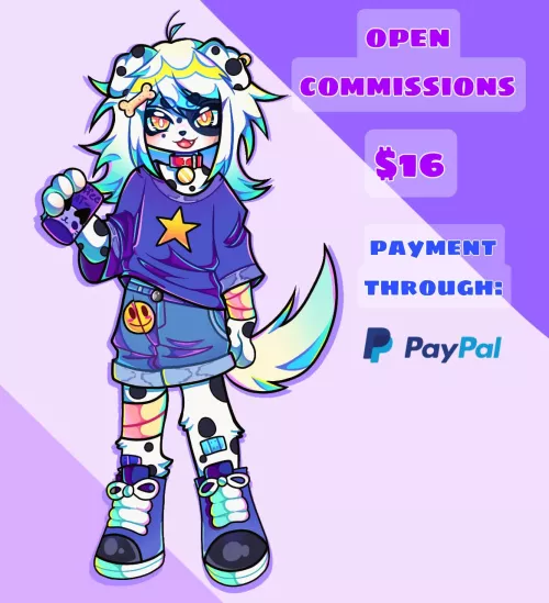 I'm new to commissions, so sorry for not having a more detailed sheet😿