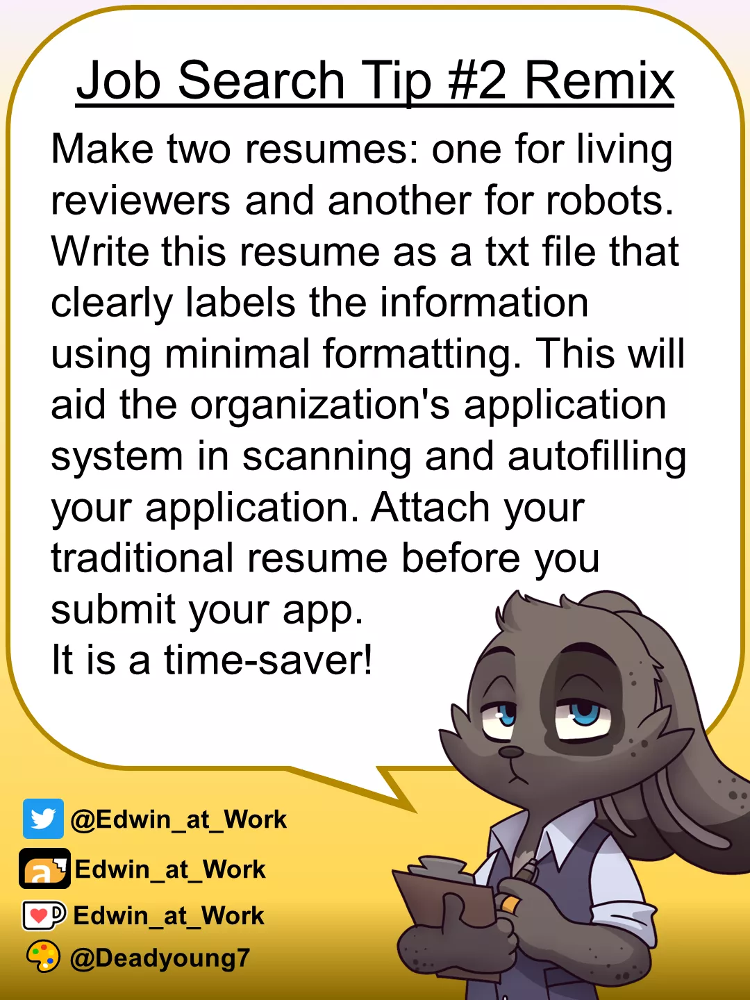 Job Search Tip: Robo Resume