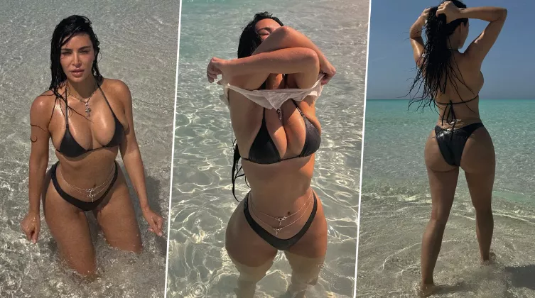 Kim body looks sexy from every angle!
