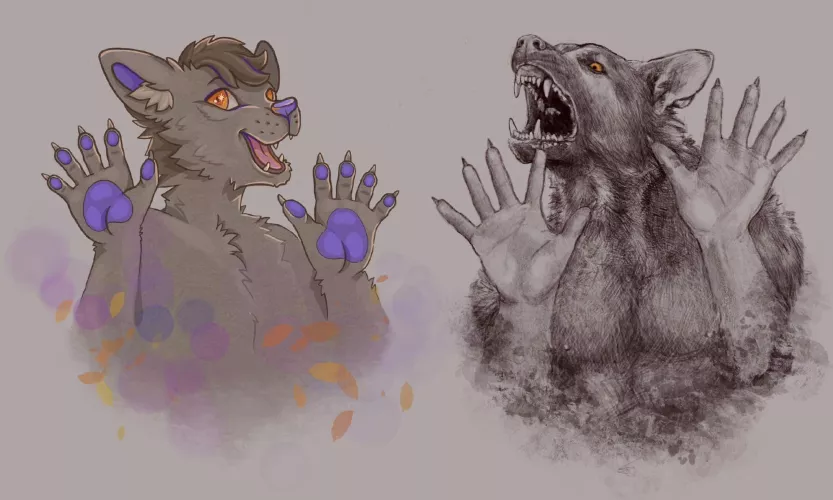 My two art styles.. Which one do you like more?