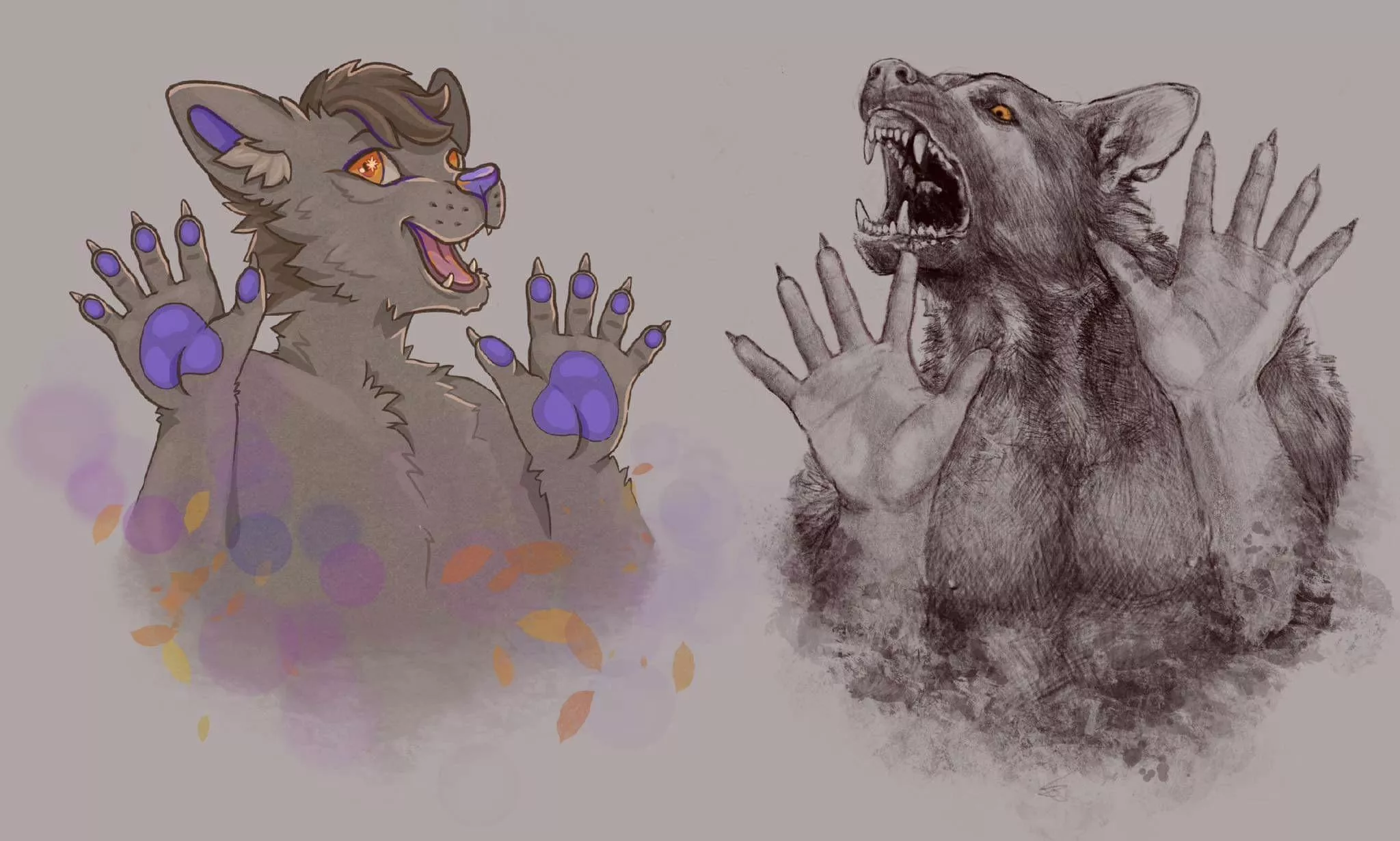 My two art styles.. Which one do you like more?