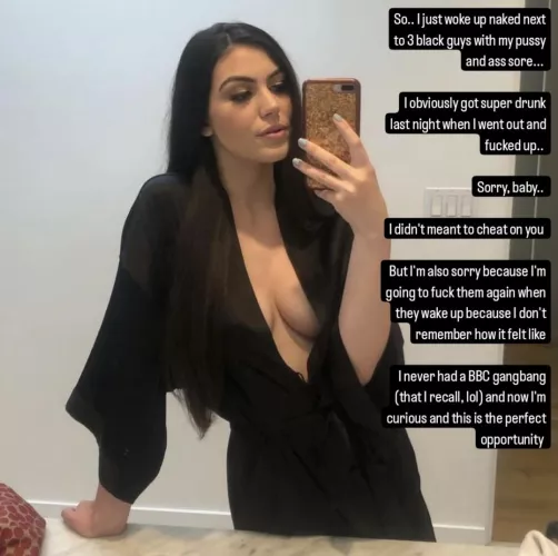 She's sorry but she's going to cheat again 