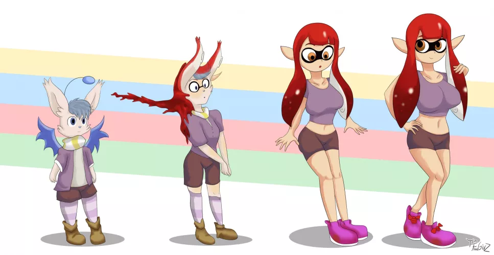 Splatfest Preparation (M Erakir -> F Inkling) by TFGivz