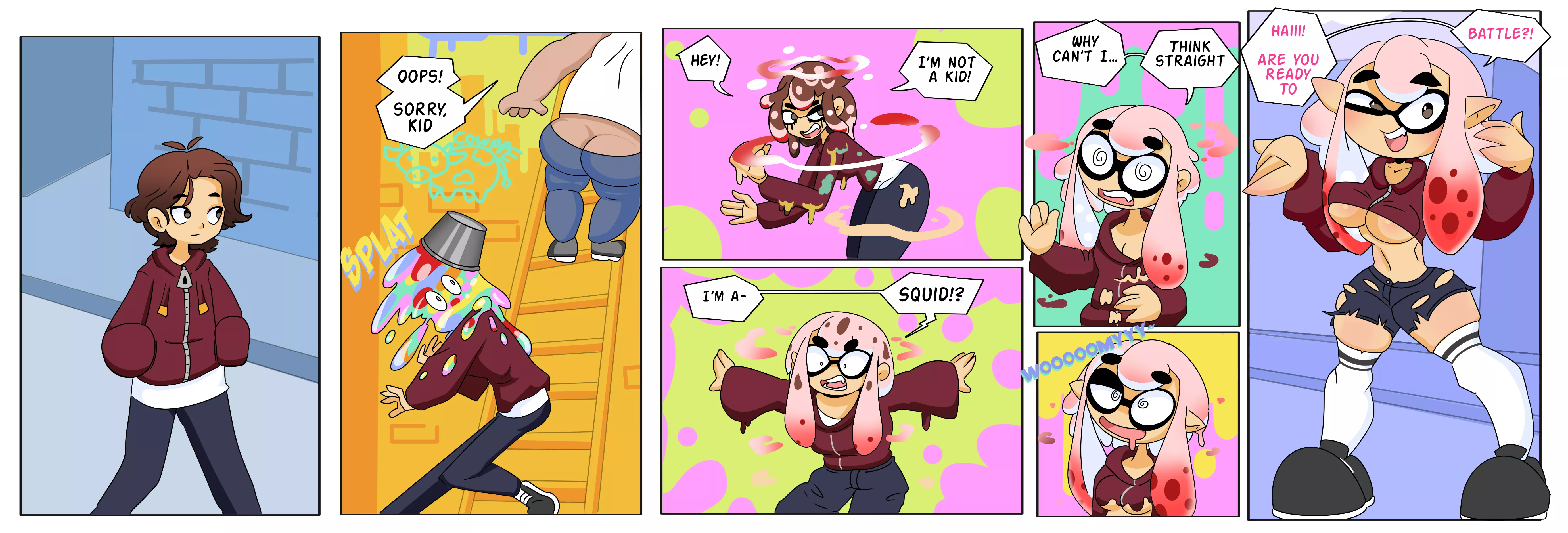 Splatte-tuni (M Human -> F inkling) by geminim 