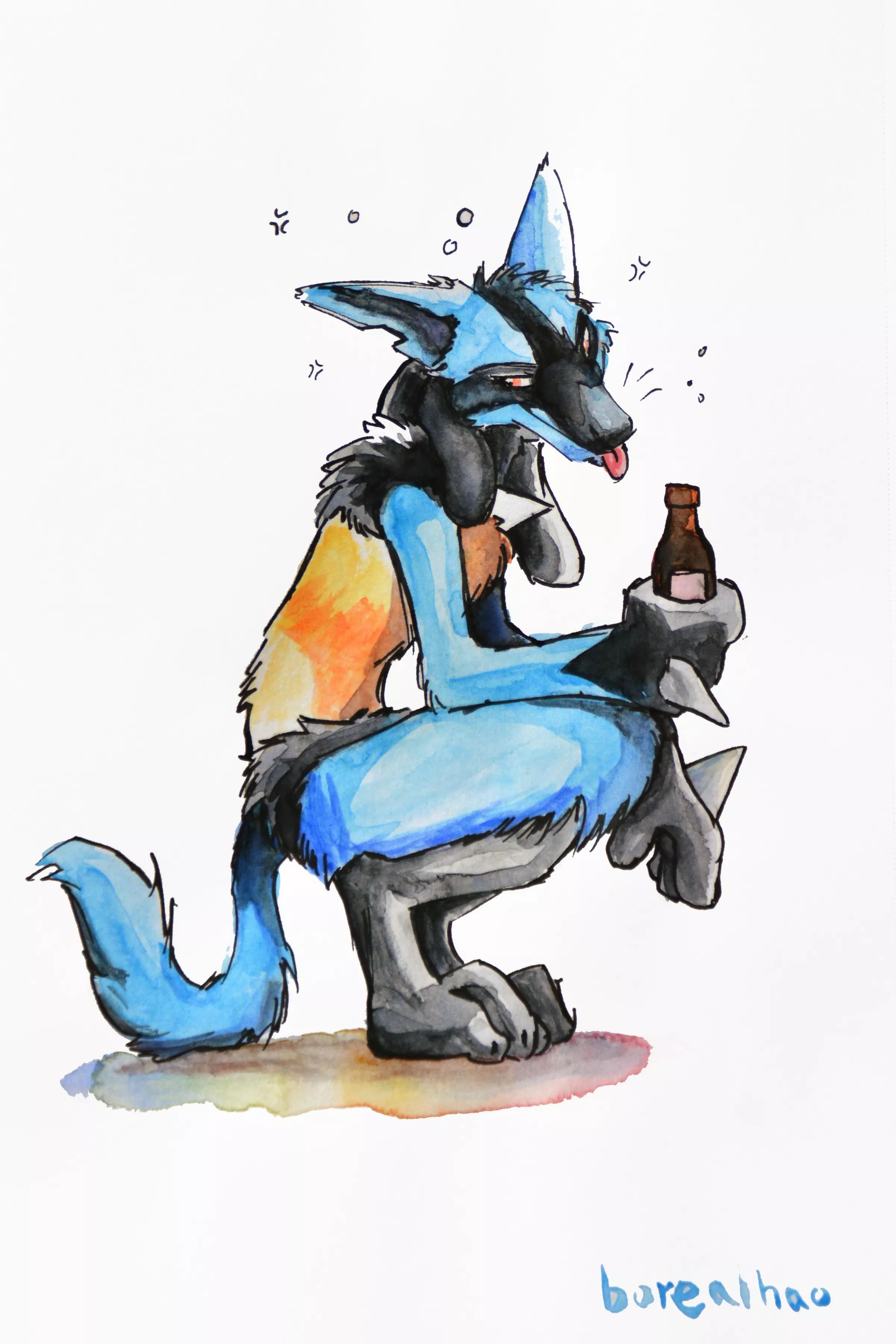 Tipsy Lucario: Kenket style study