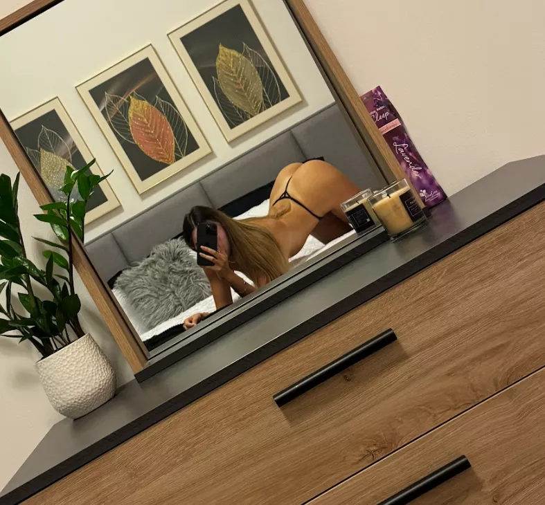 Arched up and ready for daddy to punish me