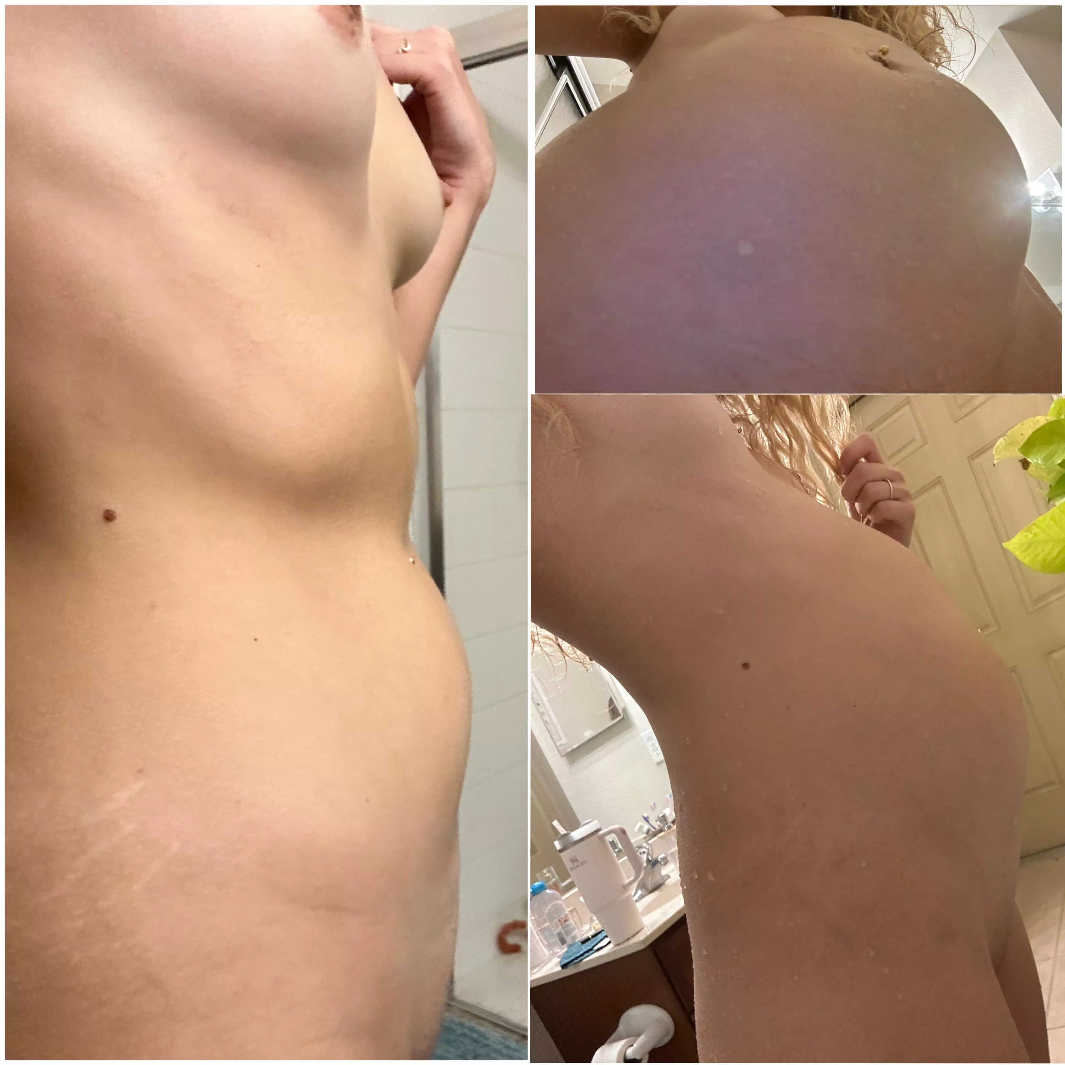 Before and after doing air and water