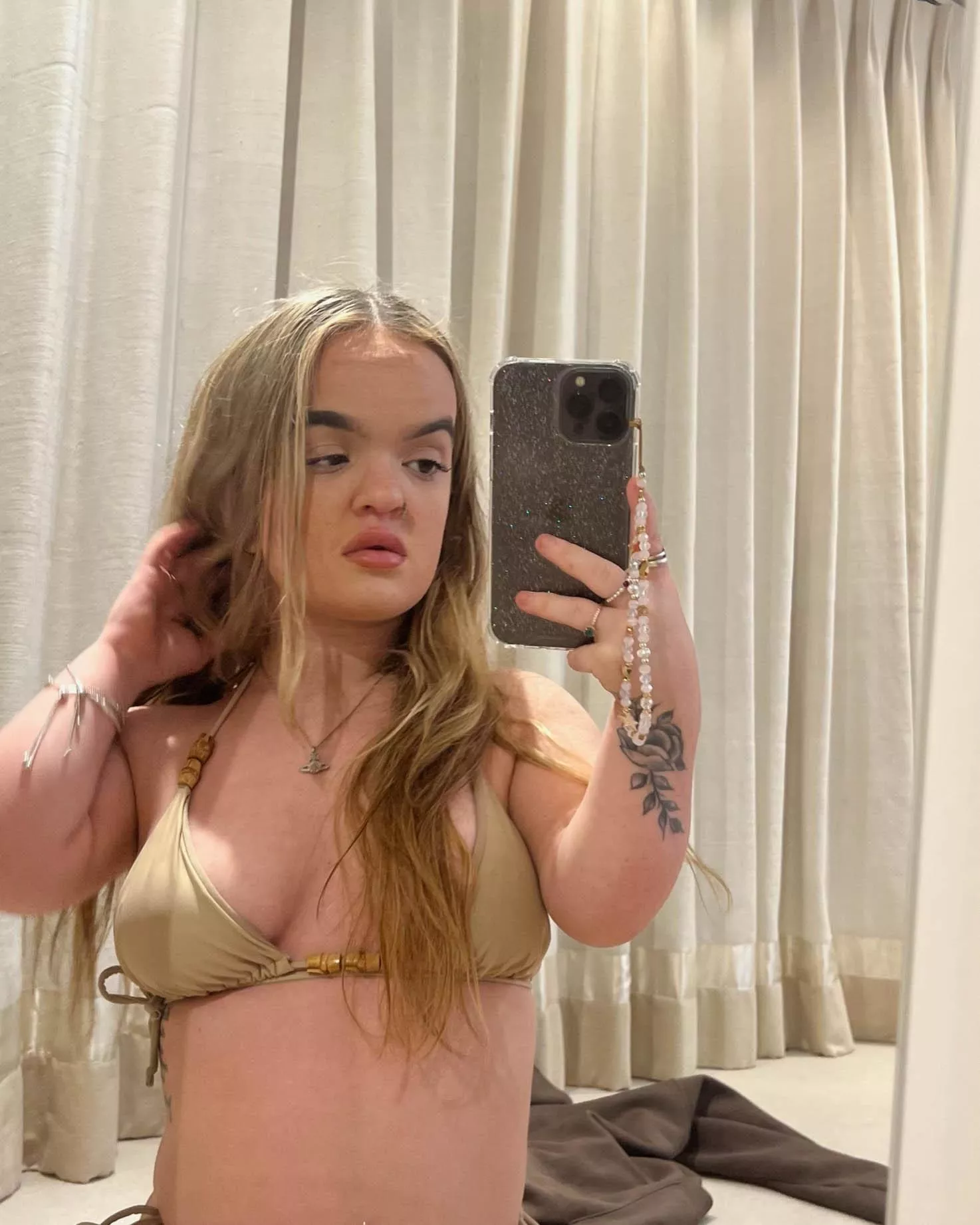 Describe my mirror selfie in one word