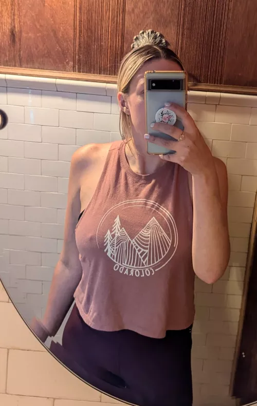 Didn't even realize I had pokies until I went to the bathroom. 