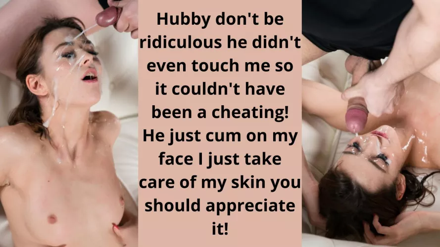Honey it was just skin care!