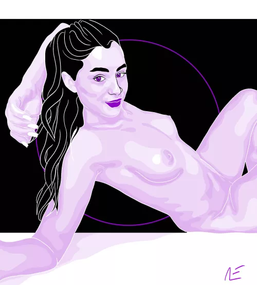 Laying in Purple Light