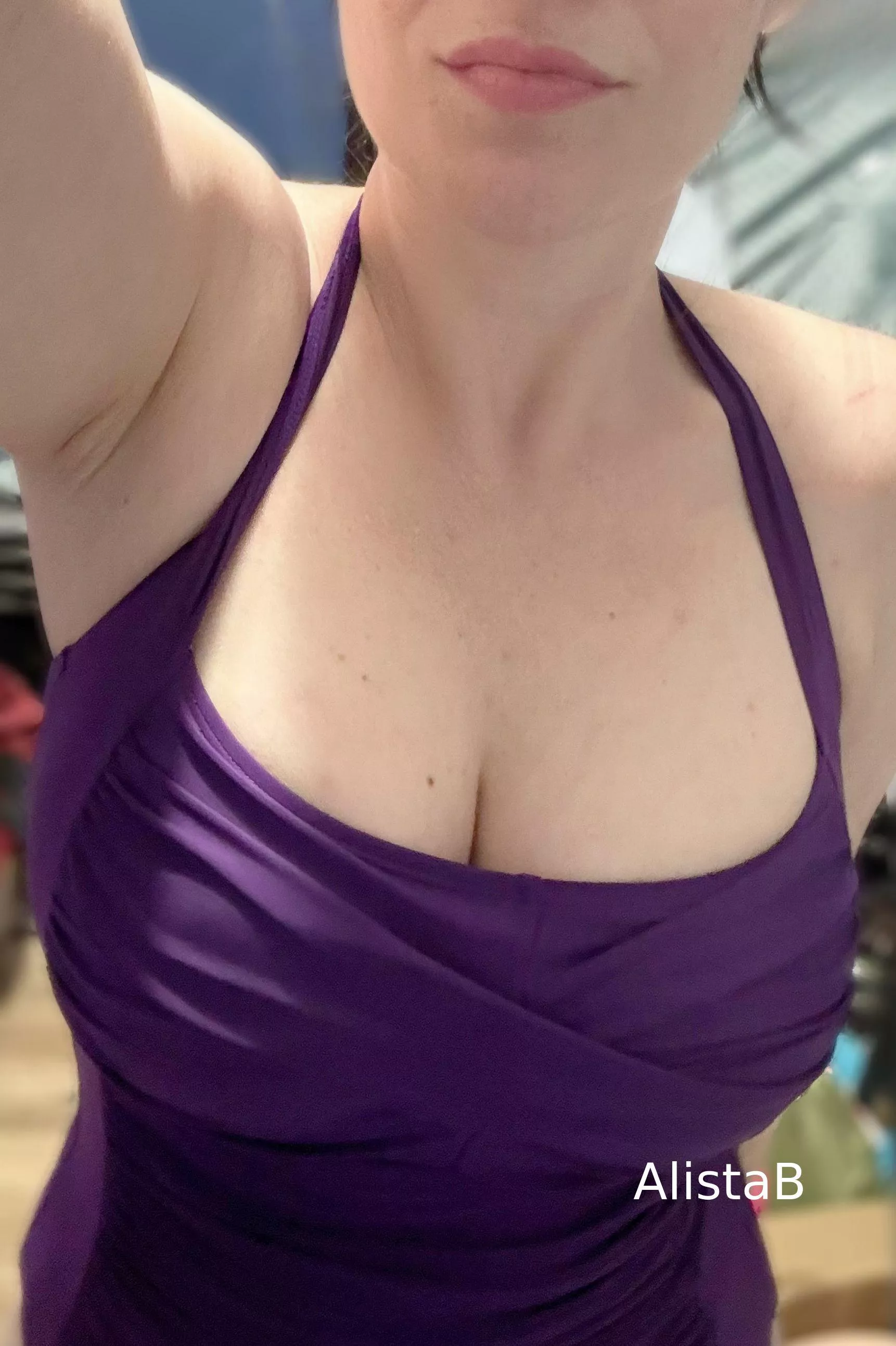 My swimsuit cleavage