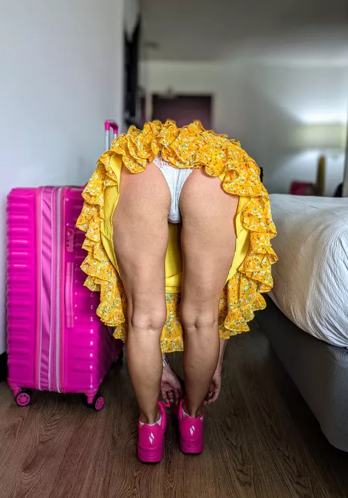 Oh no, my shoe is untied.