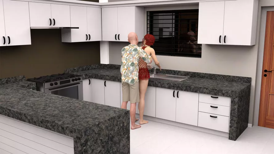 Rosaline with the Old Man Next Door - My Friend's Family (Captain Kitty)