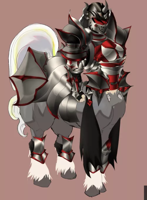 The armor of our new bicorn character (Character model is WIP)