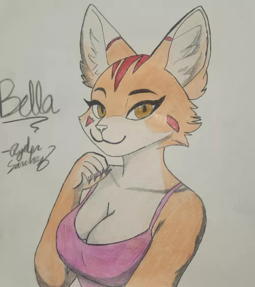 Woke up and decided to draw a cat (art by me)