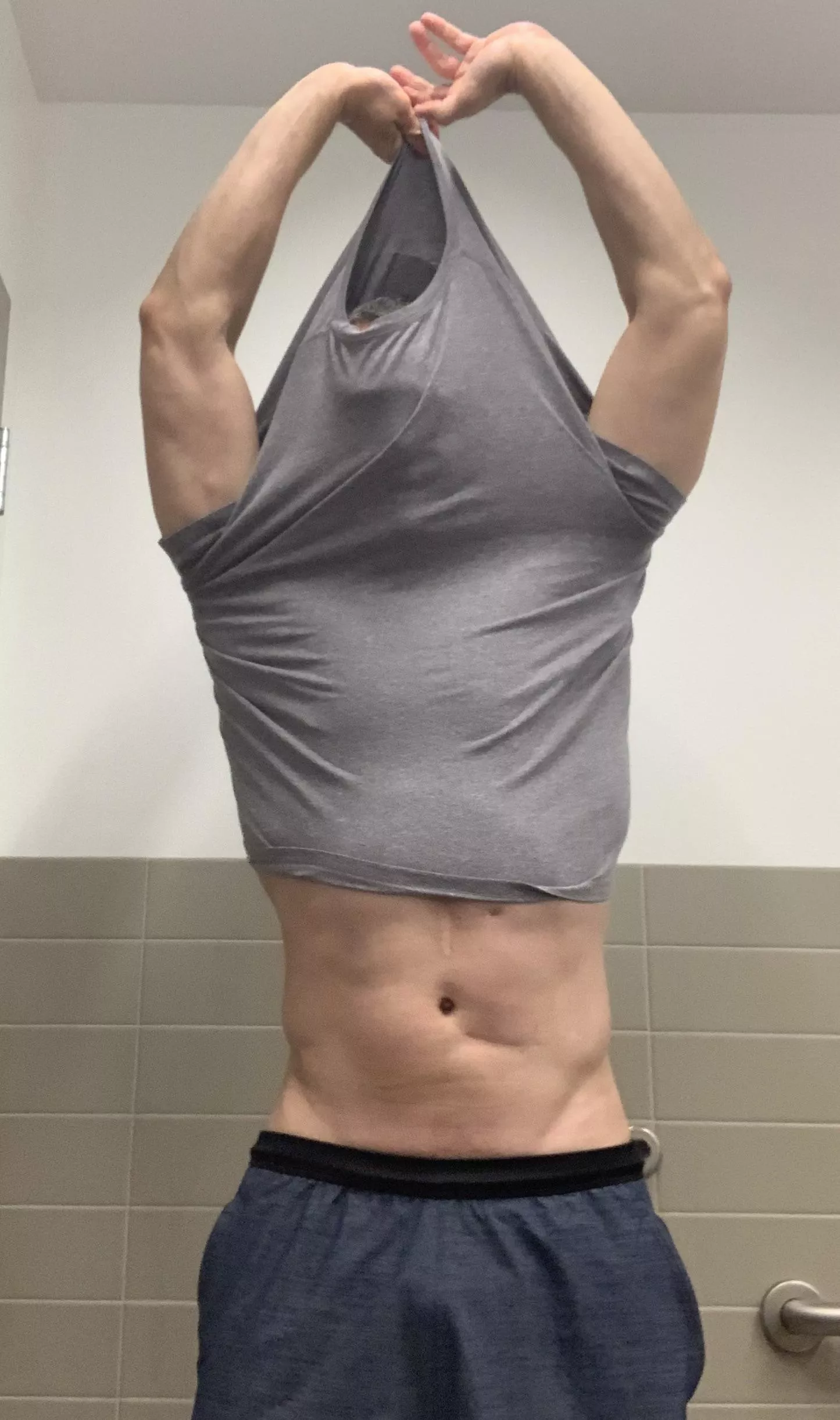 Workouts over. Hit the showers.