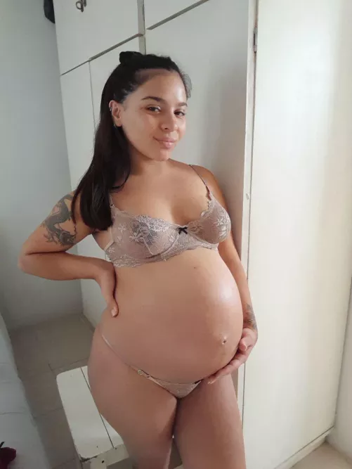 Would you get me pregnant again and again to see me always like this? 