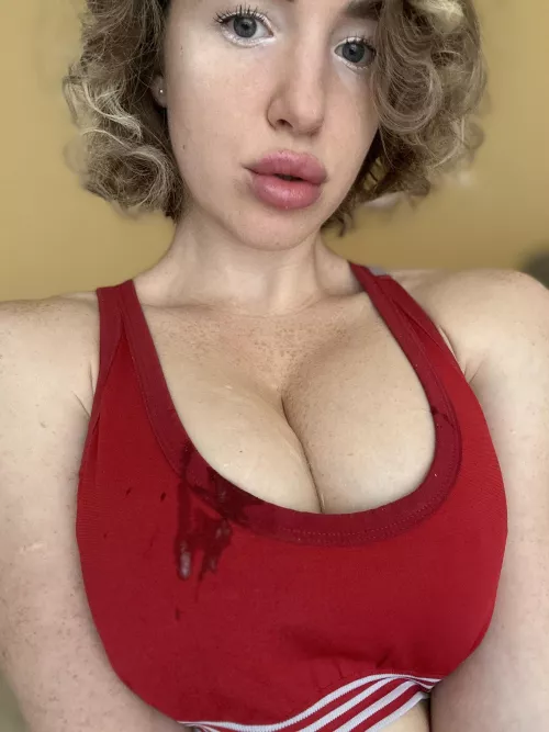 Your sperm makes my big tits even more appetizing