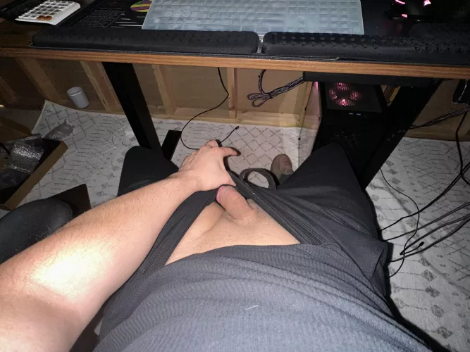 Alone in my office …