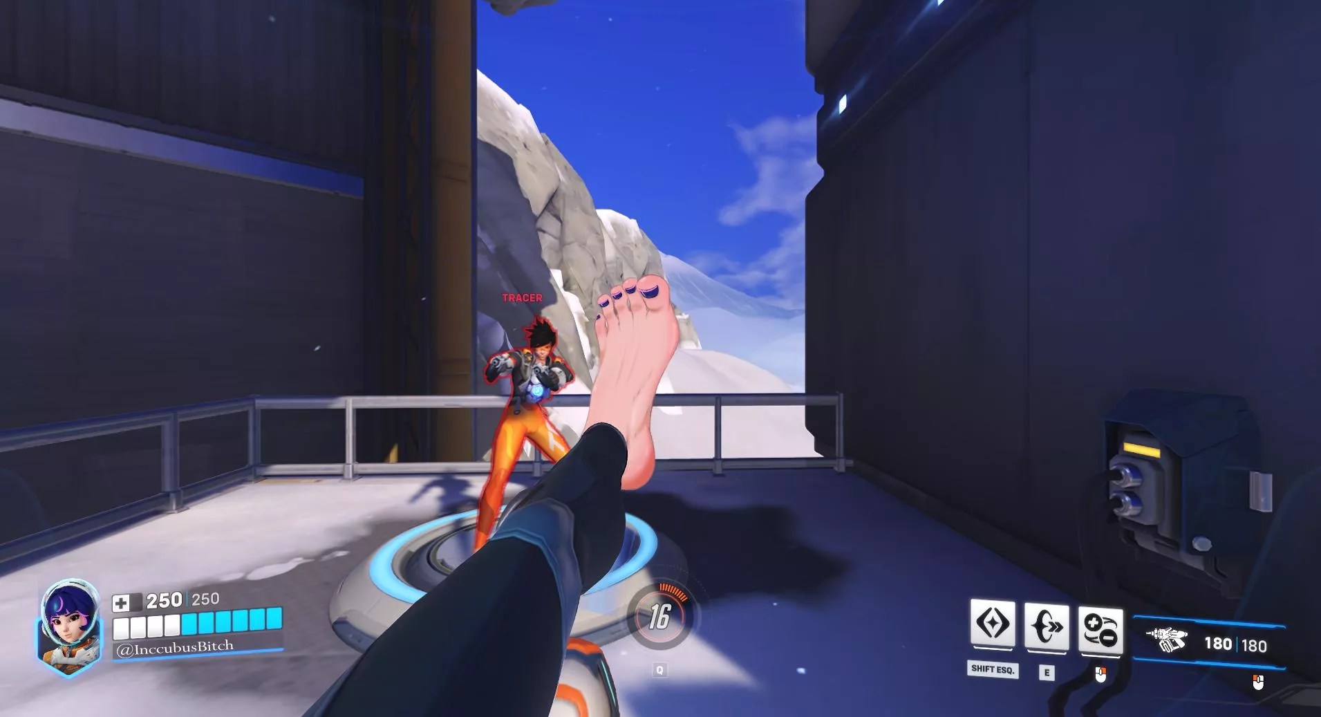 Loving the new Juno melee animation! <3 (InccubusBitch) [Overwatch]