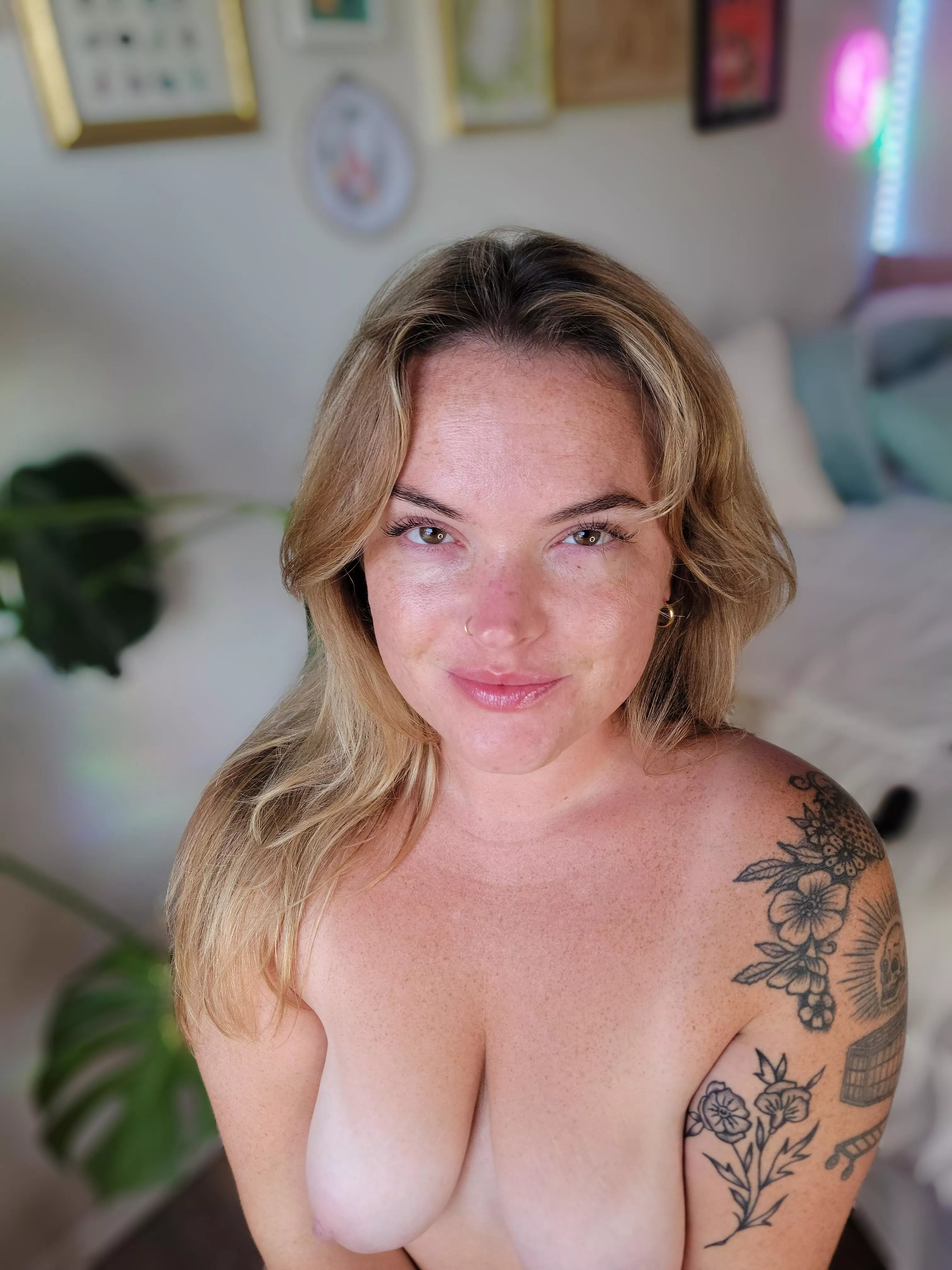 No make up and tanlines is my favorite look