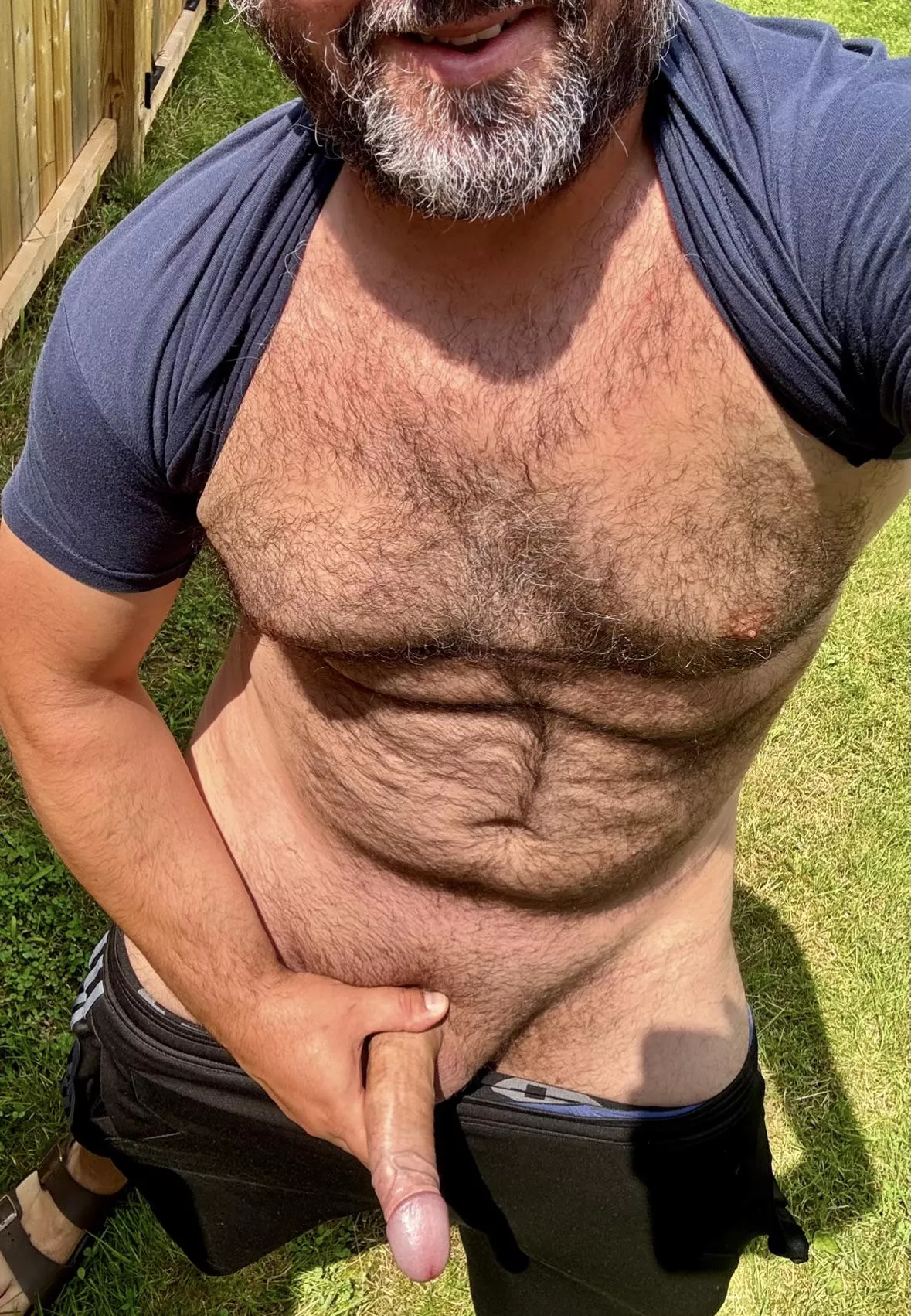 Now it’s time to rise and shine, turn around, bend over, and let me at that behind. 