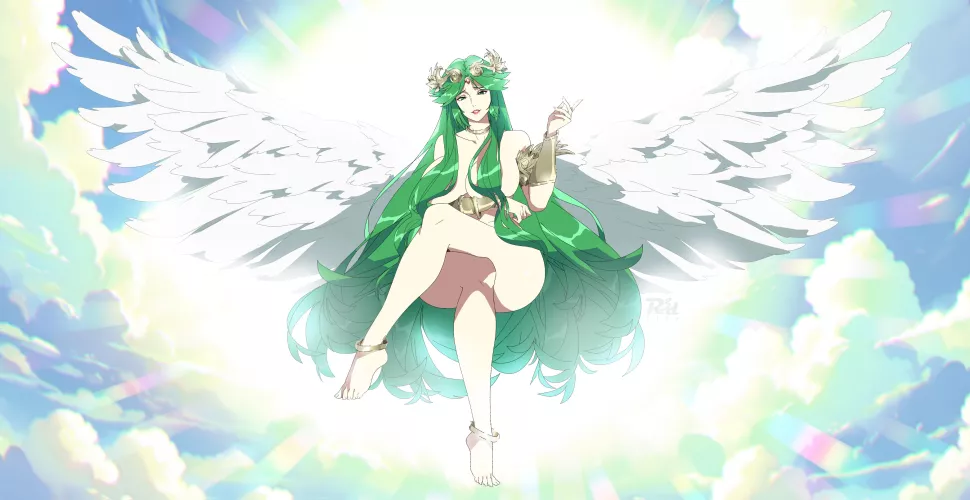 Palutena's thick and heavenly beauty