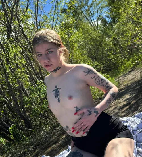 Run your hands down my body and play with my perky nipples