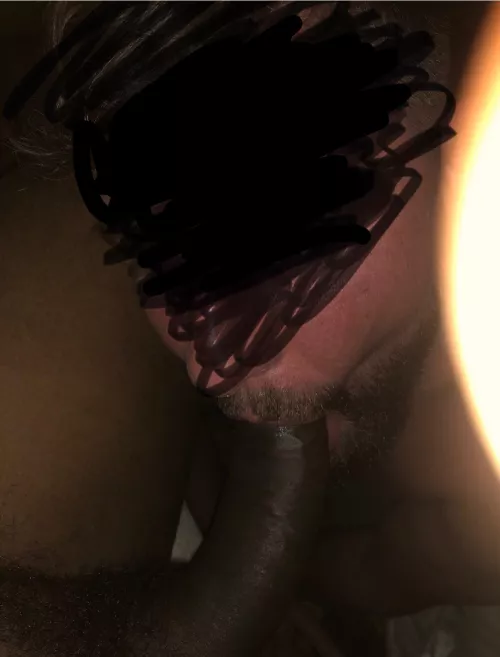 Sucking that BBC. DM to see the uncensored version 