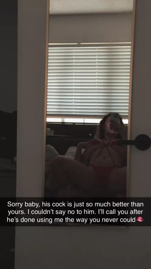 The last snap her bf received before he didn’t hear from her again 😈