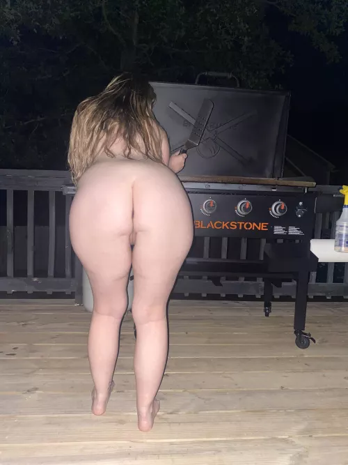 The outdoor part of my kitchen. Will you let that slide or do you need to use this flipper on me?