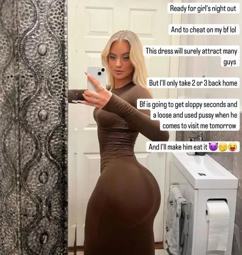 What your girl posts on her private slutty ig