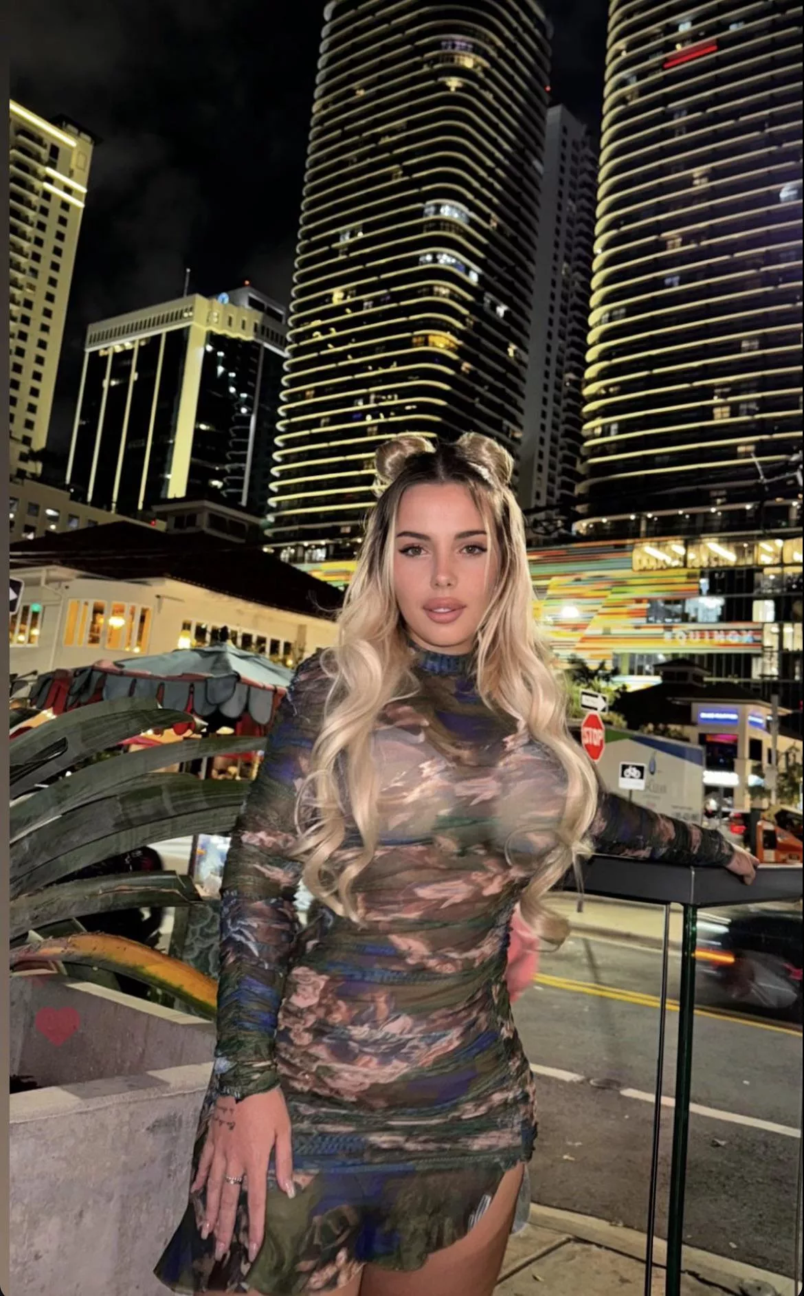 Better the dress or the view