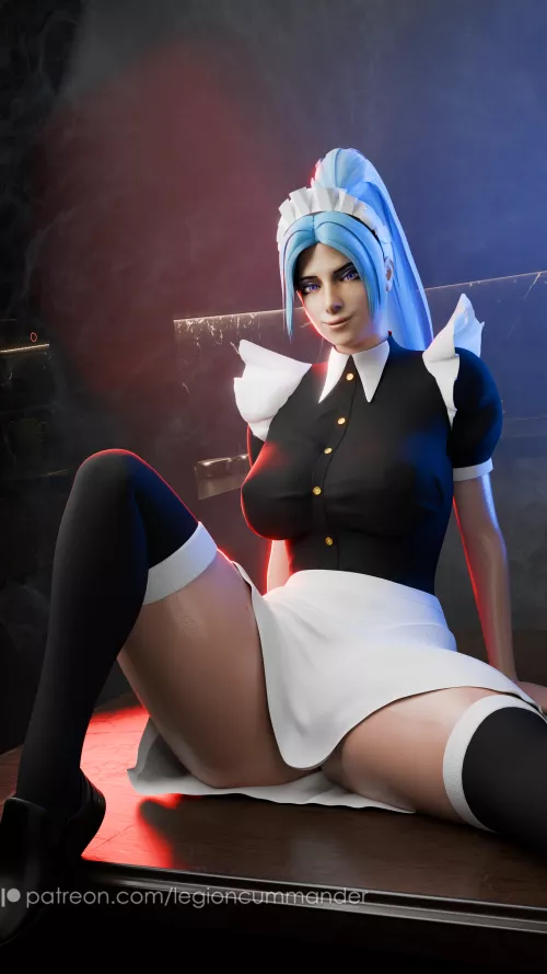 Luna in a maid's costume [Dota 2] (legioncummander)